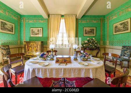 Frankreich, Indre et Loire, Loire-Tal als Weltkulturerbe der UNESCO, Saché, Château de Saché, jetzt das Balzac Museum, diese Renaissance-Wohnung ins Stockfoto