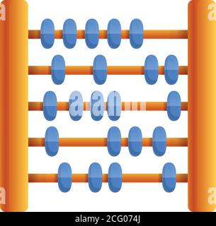 Kindheitsabakus-Ikone. Cartoon der Kindheit Abacus Vektor-Symbol für Web-Design isoliert auf weißem Hintergrund Stock Vektor