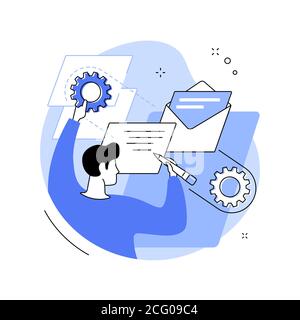 Resume Writing Service abstrakt Konzept Vektor Illustration. Stock Vektor