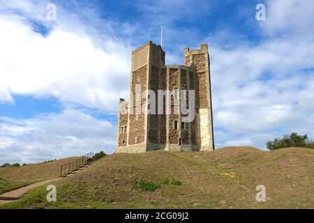 Orford, Suffolk, Großbritannien - 8. September 2020: Das Schloss wird heute von English Heritage geführt. Stockfoto