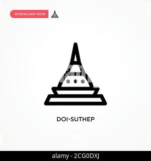 Doi-suthep einfaches Vektorsymbol. Moderne, einfache flache Vektor-Illustration für Website oder mobile App Stock Vektor