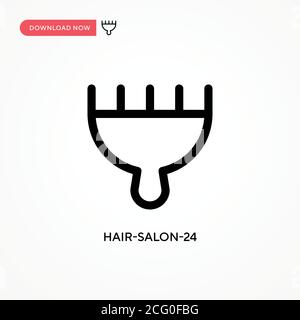 Hair-Salon-24 einfaches Vektor-Symbol. Moderne, einfache flache Vektor-Illustration für Website oder mobile App Stock Vektor