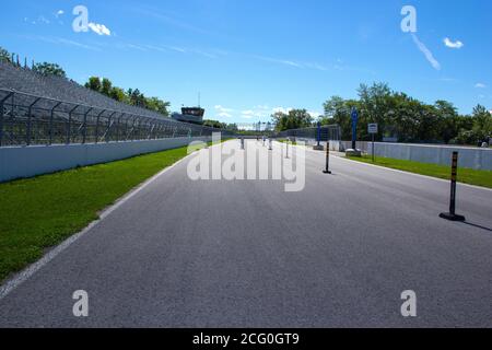 Ruhige Rennstrecke Stockfoto