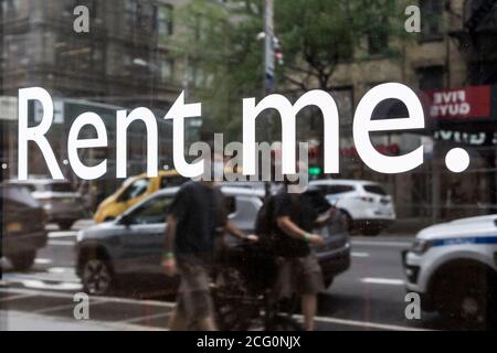 Verkaufsfläche zur Miete in Midtown Manhattan in New York während der COVID-19 Pandemie am Mittwoch, 2. September 2020. (© Richard B. Levine) Stockfoto