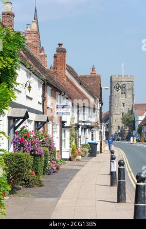 Gebäude aus der Zeit, High Street, Henley-in-Arden, Warwickshire, England, Großbritannien Stockfoto