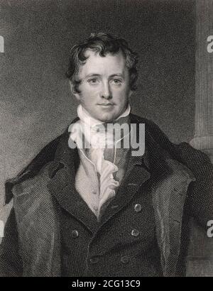 HUMPHRY DAVY (1778-1829) Cornischer Chemiker und Erfinder. Stockfoto