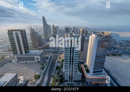 Wunderschöne Stadtlandschaft von Lusail City Stockfoto