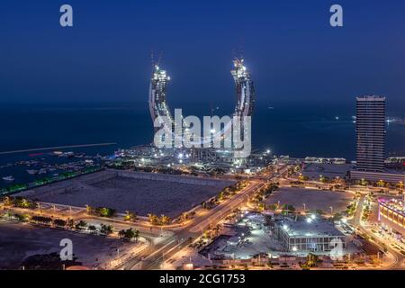 Wunderschöne Stadtlandschaft von Lusail City Stockfoto