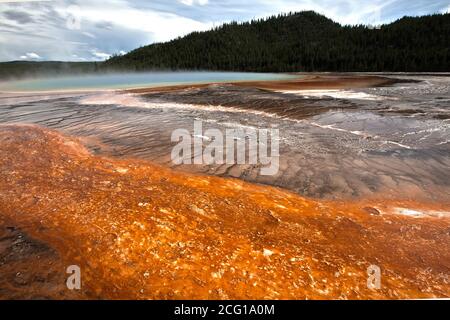 Yellowstone's Geysire und Thermal Vents Stockfoto