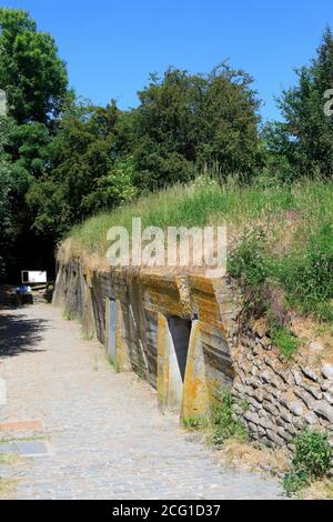 Der Bunker Advanced Dressing Station, wo der kanadische Arzt Lieutenant-Colonel John McCrae (1872-1918) schrieb das Gedicht "in Flanders Fields Stockfoto