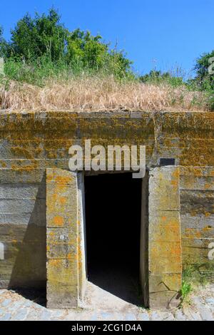 Der Bunker Advanced Dressing Station, wo der kanadische Arzt Lieutenant-Colonel John McCrae (1872-1918) schrieb das Gedicht "in Flanders Fields Stockfoto