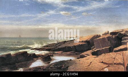 Haseltine William Stanley - Rocks at Nahant 3 - Britisch Schule - 19. Jahrhundert Stockfoto