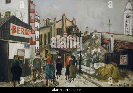 Maurice Utrillo (1883-1955). Pintor francés. La Maison Bernot, 1924. Oleo sobre lienzo (100 x 146 cm). Museo de La Orangerie. París. Francia. Stockfoto