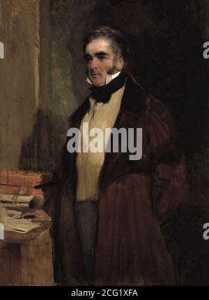 Landseer Sir Edwin Henry - Portrait von William Lamb 2. Viscount Melbourne - British School - 19. Jahrhundert Stockfoto