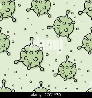 Nahtlose Coronavirus-Textur Stock Vektor