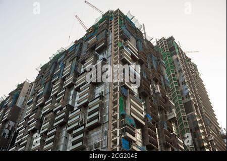 16.07.2016, Singapur, Republik Singapur, Asien - Baustelle der Marina ein hochdichter Gebäudekomplex, eine Mischanlage. Stockfoto