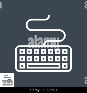 Symbol Für Tastaturzeile Stock Vektor