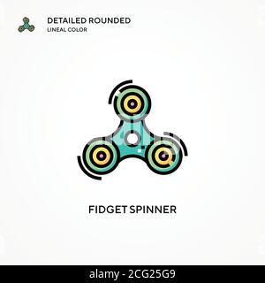 Symbol für den Spinner von Fidget. Moderne Vektorgrafik Konzepte. Einfach zu bearbeiten und anzupassen. Stock Vektor