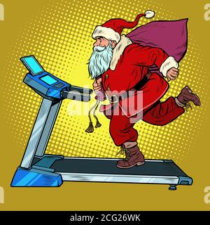 Laufband, Sportgeräte zum Training. Fitnessraum Stock Vektor