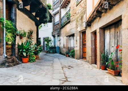 Dorf Sotoserrano in der Provinz Salamanca, Spanien. Stockfoto