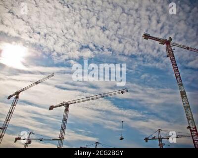 Baustellen, Mailand Expo 2015, Italien Stockfoto