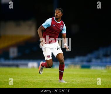 SOUTHEND, ENGLAND - SEPTEMBER 06: Ademipo Odubeke von West Ham United U21 im Einsatz während der EFL Trophy Southern Group zwischen Southend United und West Stockfoto