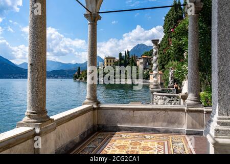 Italien. Lombardei. Comer See. Dorf Varenna. Gärten der Villa Monastero Stockfoto