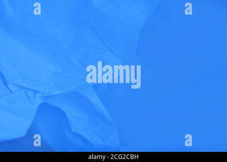 Hellblauer abstrakter Hintergrund, weiches Geschenkpapier Stockfoto
