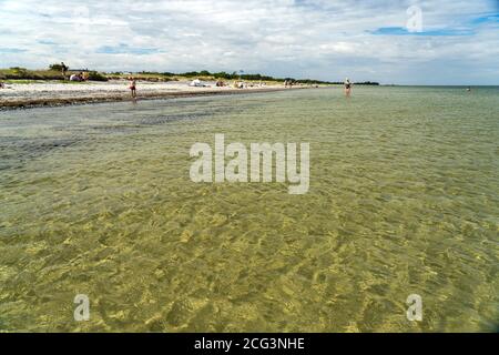 Ulvshale Strand, Insel Mön, Dänemark, Europa Ulvshale Strand, Moen Island, Dänemark, Europa Stockfoto