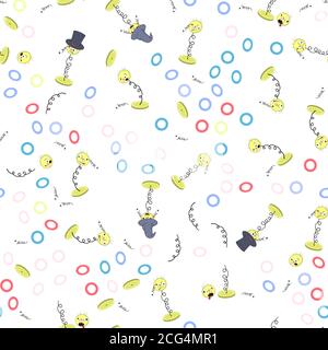 Von Hand gezeichnet. Geeignet zum Einwickeln von Papier, Folie, Stoff und jedem anderen Hintergrund. Stock Vektor