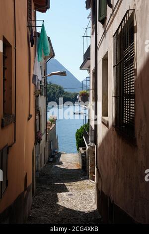 Blick in der Nähe des comer Sees - Ausflüge zu entdecken Die Ecken des Grünweges - lombardei - italien Stockfoto