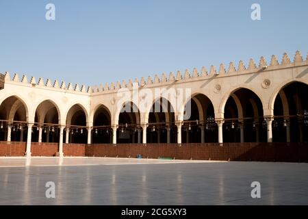 Moschee Amr Ibn al-as in Kairo, Ägypten, älteste Moschee in Afrika. Stockfoto