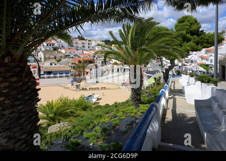 Strand von Carvoeiro, Lagoa Gemeinde, Algarve, Portugal Stockfoto