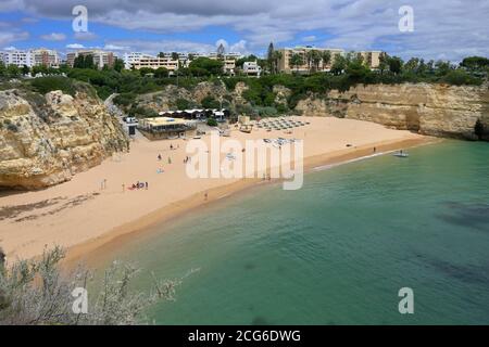 Strand Nossa Senhora da Rocha, Porches, Lagoa Gemeinde, Algarve, Portugal Stockfoto