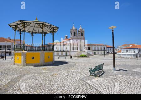 Kirche der Muttergottes von Nazare, Largo Nossa Senhora da Nazare, Dorf Sitio, Nazare, Bezirk Leiria, Portugal Stockfoto