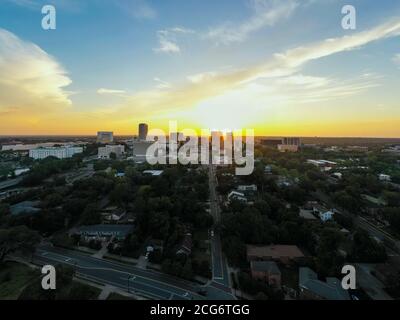 Luftaufnahme Downtown Tallahassee FL USA Landschaft Stockfoto