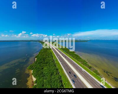 Luftbildbrücke nach St. Petersburg Florida USA Stockfoto