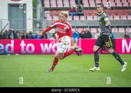 Silkeborg, Dänemark, 17. Mai 2015. Kasper Dolberg (18) in seinem Silkeborg IF-Debüt beim Superliga-Spiel zwischen Silkeborg IF und Brondby IF im Mascot Park in Silkeborg. (Foto: Gonzales Photo - Morten Kjaer). Stockfoto