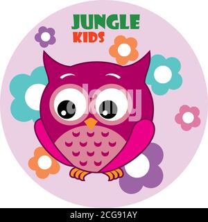 Niedliche Vektor Cartoon Eule Stock Vektor