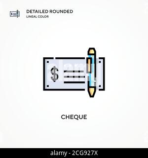 Vektorsymbol prüfen. Moderne Vektorgrafik Konzepte. Einfach zu bearbeiten und anzupassen. Stock Vektor