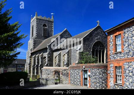 St. Peters Parish Church, Thetford Town, Norfolk, England, Großbritannien Stockfoto