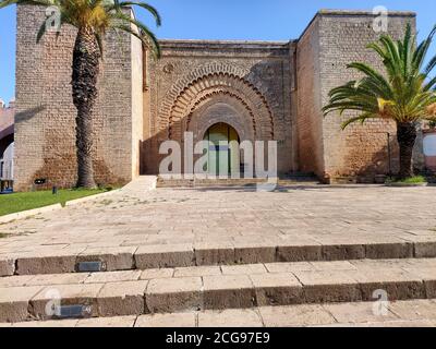 RABAT, MAROKKO - 02. januar 2020. Bab er-Rouah ist ein monumentales Tor in der Almohad-Ära Stadtmauer von Rabat, Marokko. Stockfoto