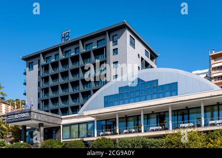 Hotel Butrinti, Saranda, Albanien. Stockfoto