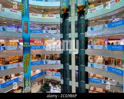 24. August 2020, Dhaka, Bangladesch. Schöne Bashundhara City Shopping Complex in Dhaka. Stockfoto