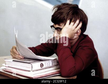 Studenten an der Kathedrale Senior High School in New Ulm, Minnesota studieren kann. 1975 Stockfoto