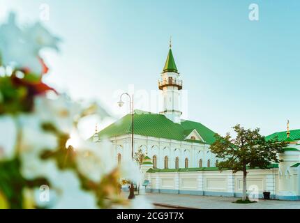 Die Al-Mardjani-Moschee. Es war die erste Steinmoschee in Kazan. Stockfoto