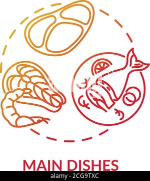 Symbol für Hauptgerichte Stock Vektor