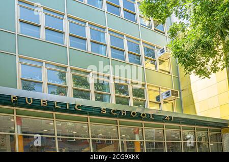PS41 Greenwich Village School, West 11th Street, New York City, New York, USA Stockfoto