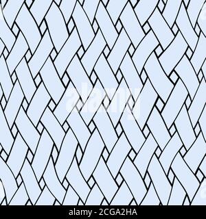 Weave nahtlose Vektor Muster Illustration Stock Vektor