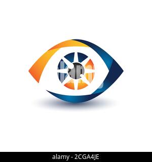Illustration Design Auge Symbol für Ihre beste Business-Symbol. Vektorgrafik EPS.8 EPS.10 Stock Vektor